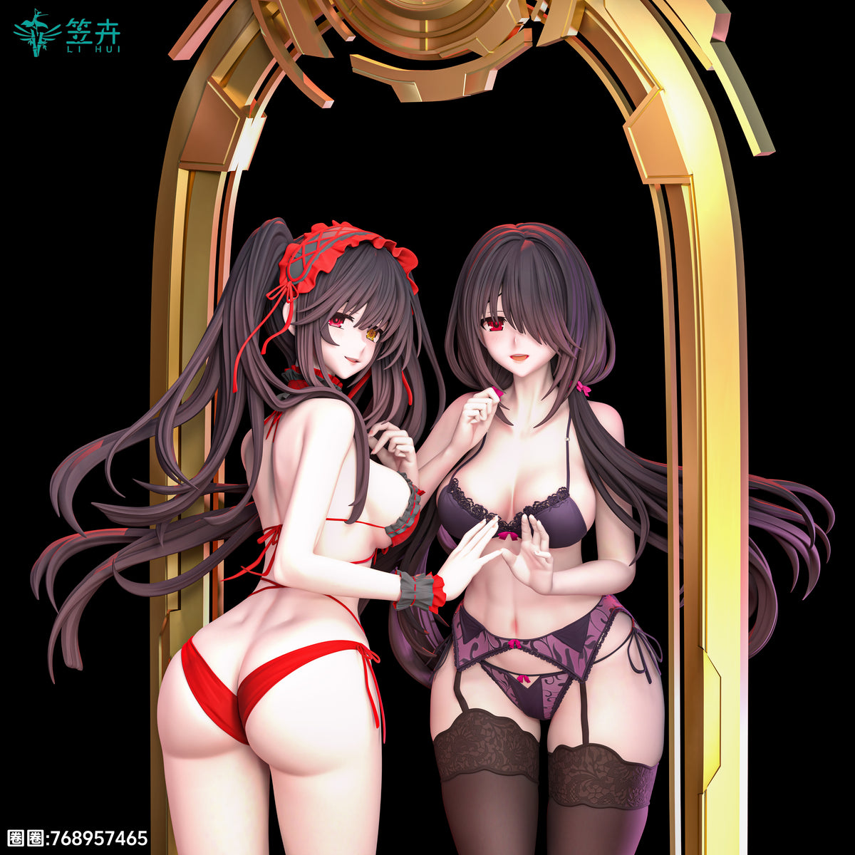 【Pre-Order】1/6 Scale Tokisaki Kurumi-DATE A LIVE-Li Hui Studio