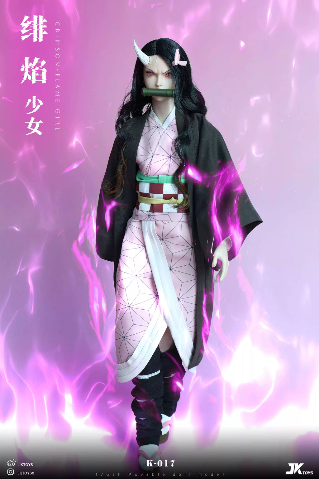 【Pre-Order】1/6 Scale Crimson flame Girl Nezuko Cosplay Version-Demon Slayer-JKtoys Studio