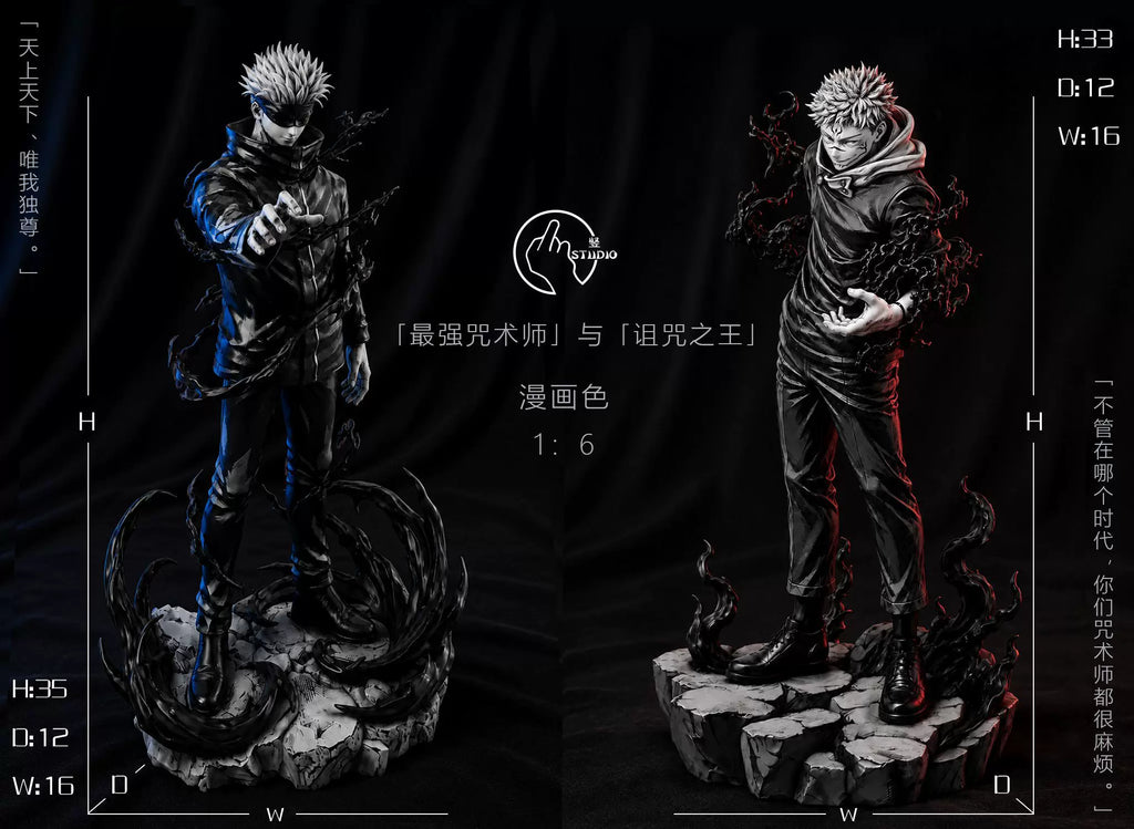 【Pre-Order】1/6 Scale Comic Gojo and Ryomen Sukuna-Jujutsu Kaisen-Shu Studio