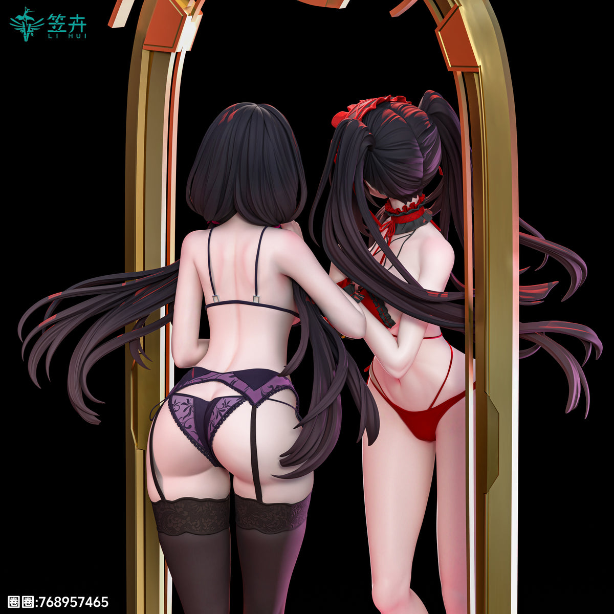 【Pre-Order】1/6 Scale Tokisaki Kurumi-DATE A LIVE-Li Hui Studio