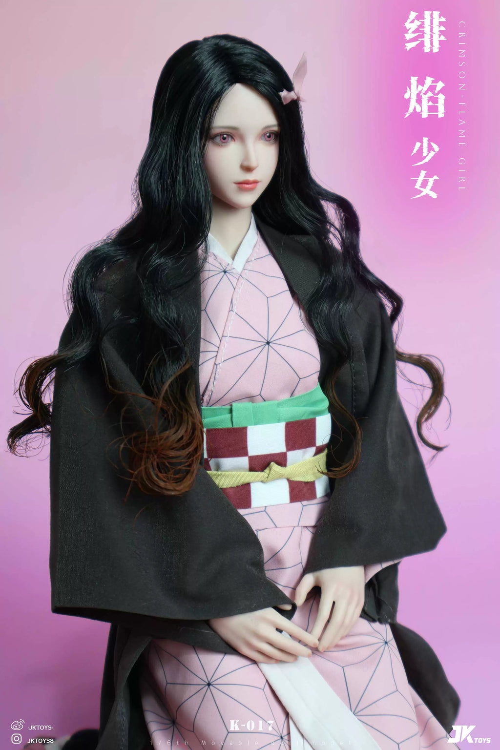 【Pre-Order】1/6 Scale Crimson flame Girl Nezuko Cosplay Version-Demon Slayer-JKtoys Studio