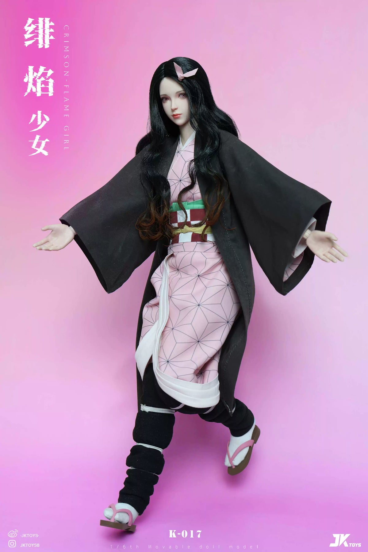 【Pre-Order】1/6 Scale Crimson flame Girl Nezuko Cosplay Version-Demon Slayer-JKtoys Studio