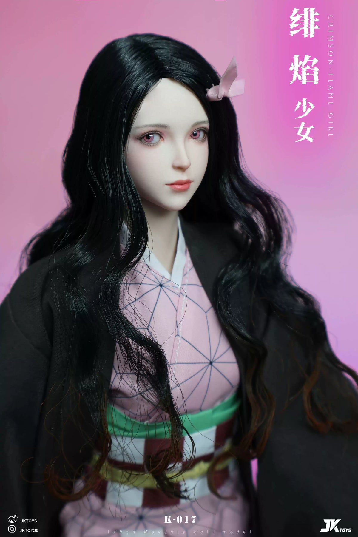 【Pre-Order】1/6 Scale Crimson flame Girl Nezuko Cosplay Version-Demon Slayer-JKtoys Studio