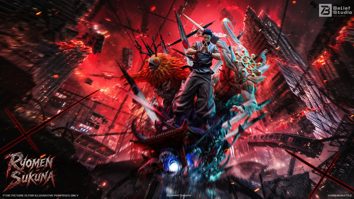 【Pre-Order】1/6 Scale Ryomen Sukuna with LED-Jujutsu Kaisen-Belief Studio