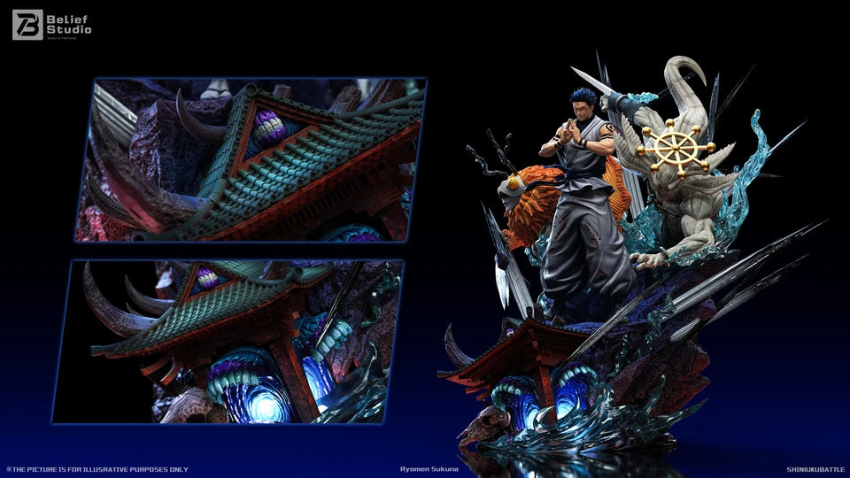 【Pre-Order】1/6 Scale Ryomen Sukuna with LED-Jujutsu Kaisen-Belief Studio